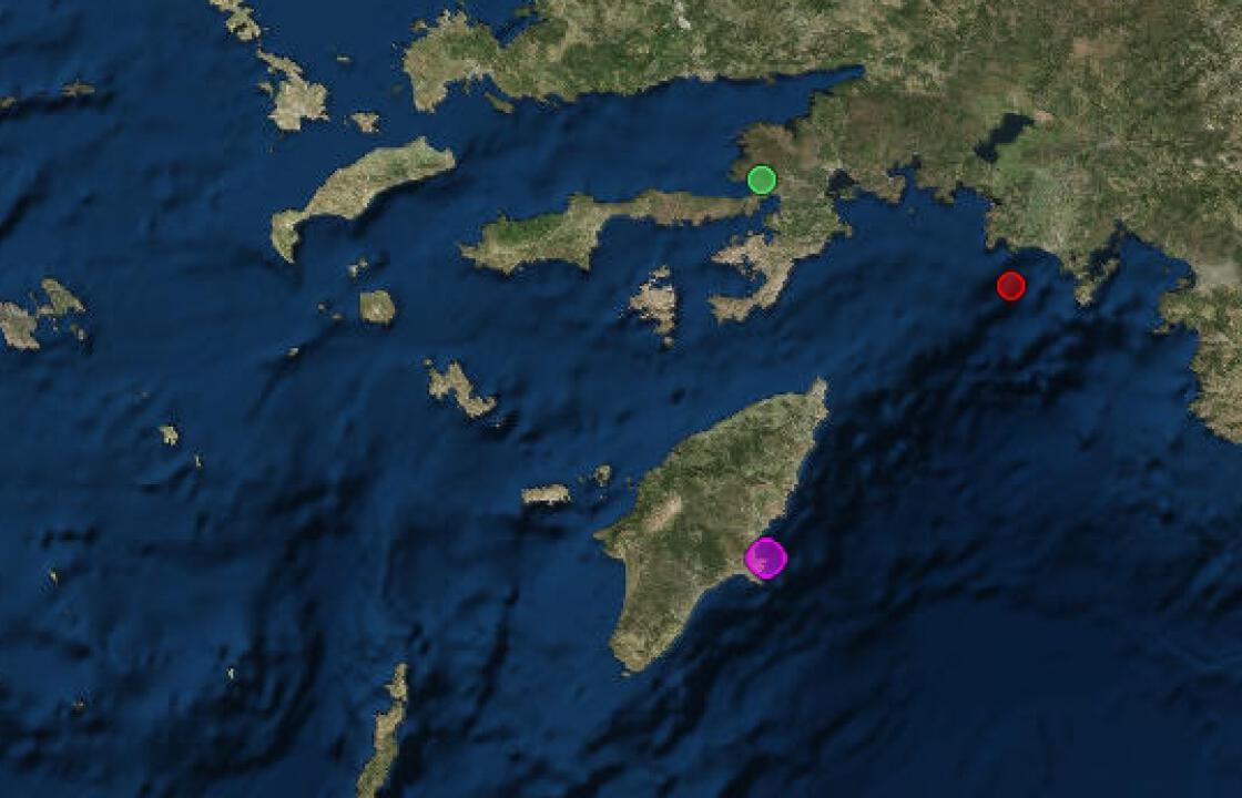 Ισχυρή σεισμική δόνηση 5,3 βαθμών της κλίμακας Ρίχτερ, στη Ρόδο