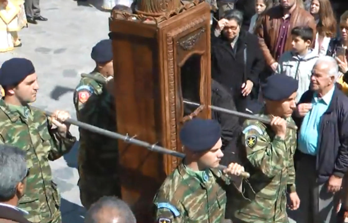 O λαμπρός εορτασμός του Οσίου Σάββα του εν Καλύμνω και η Λιτανεία της Θαυματουργού Εικόνος του Αγίου. ΒΙΝΤΕΟ