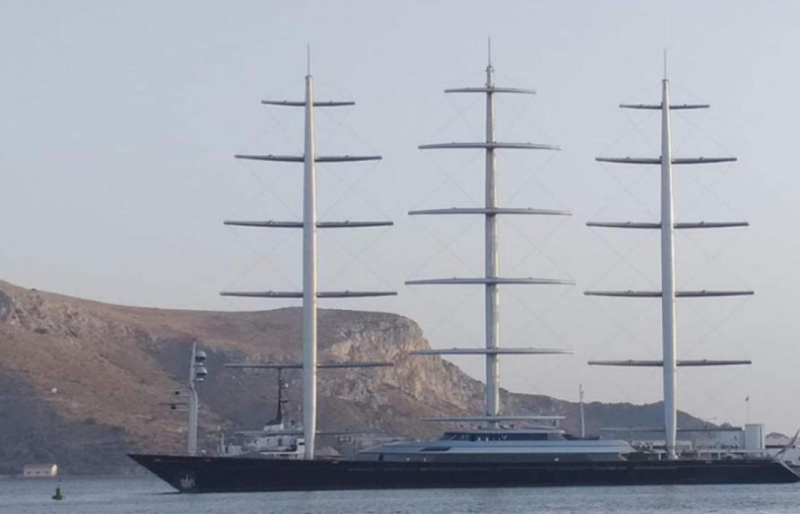 Στη Λέρο το «Γεράκι της Μάλτας» - Εντυπωσιάζει το μεγαλύτερο ιστιοφόρο του κόσμου
