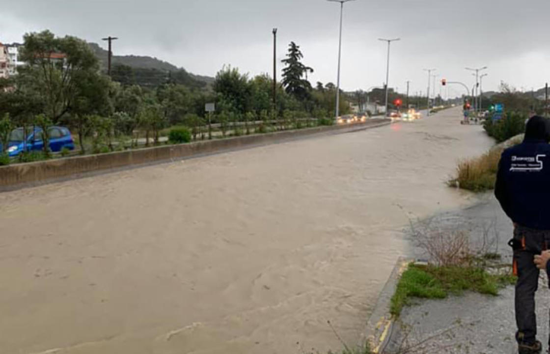 Σφοδρή κακοκαιρία έπληξε χθες ξανά το νησί της Ρόδου