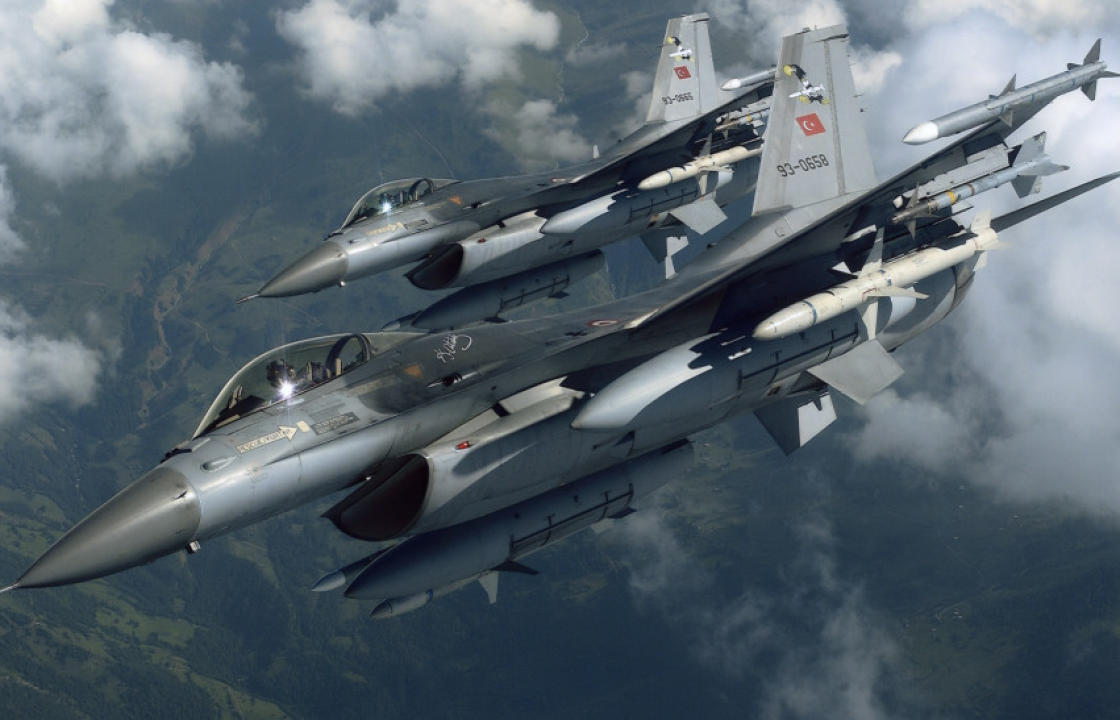 Υπέρπτηση τουρκικών F-16 πάνω από τους Λειψούς