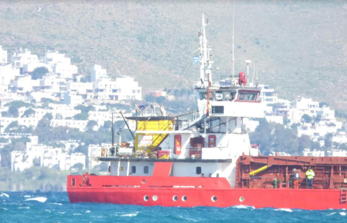 Το φορτηγό πλοίο VON PERLE προσάραξε τα ξημερώματα στην Αμμόγλωσσα - ΦΩΤΟ