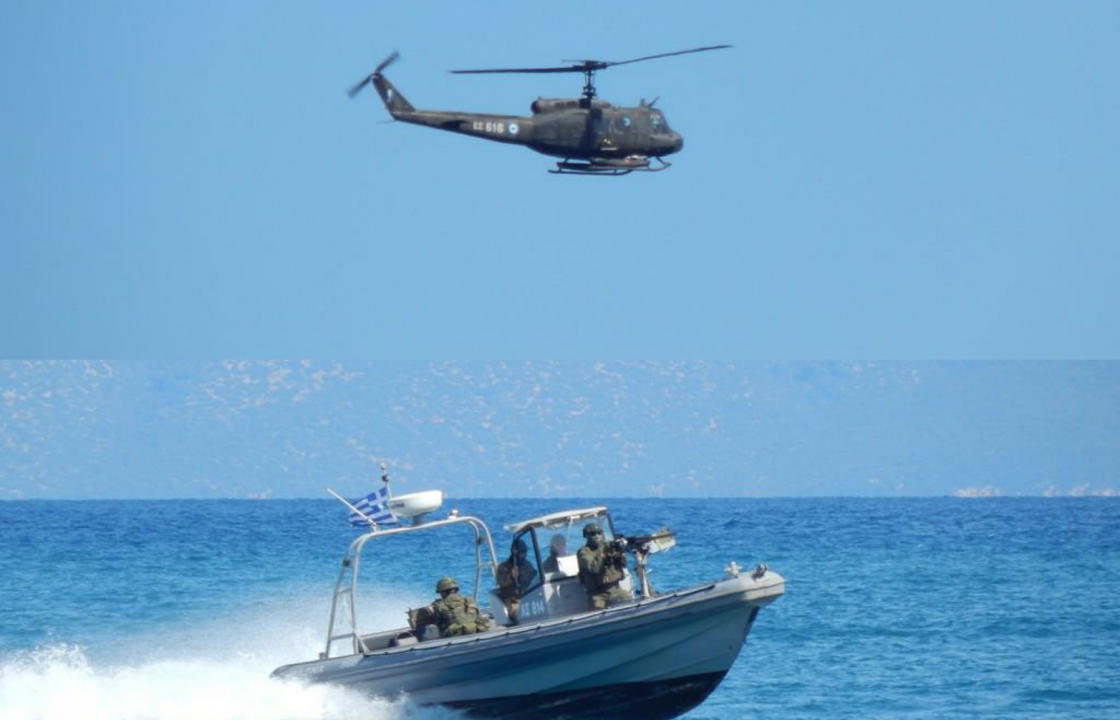 Ελικόπτερο της Πολεμικής Αεροπορίας,F-16 και τα Magna των Αμφίβιων Καταδρομέων έδωσαν βροντερό &#039;&#039;παρών&#039;&#039; στην Κω, για την Ενσωμάτωση της Δωδεκανήσου