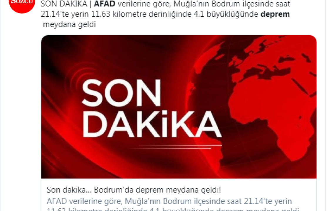 Είδηση σε όλα τα μεγάλα τουρκικά ΜΜΕ ο σεισμός στην Αλικαρνασσό. Τι αναφέρουν τα γειτονικά ΜΜΕ
