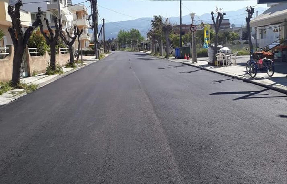 Ολοκληρώθηκε η ασφαλτόστρωση της Εθνικής Αντιστάσεως - Παραχώρηση ασφαλτικού υλικού αξίας (περίπου) 2700 €, στο Δήμο Κω, λόγω της καθυστέρησης