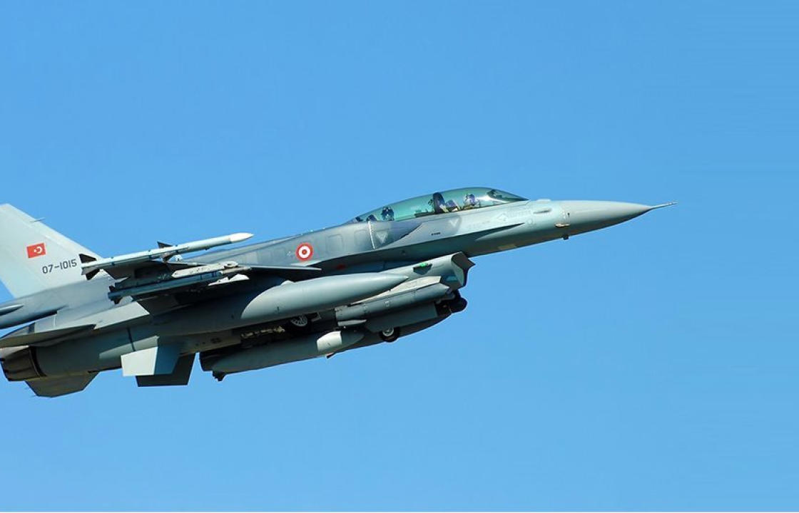 Πάνω από τη Ρόδο πέταξαν τρία τουρκικά F-16, την Μεγάλη Παρασκευή