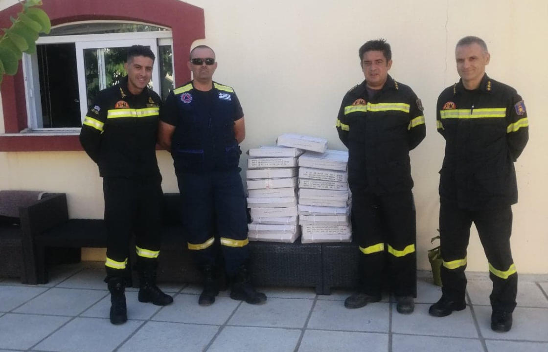 Δωρεά Πυροσβεστικού Υλικού, από την Πολιτική Προστασία του Δήμου Κω στην Πυροσβεστική