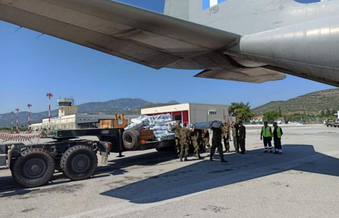 Μόρια : Με C-130 μεταφορά σκηνών και από Κω, στη Λέσβο