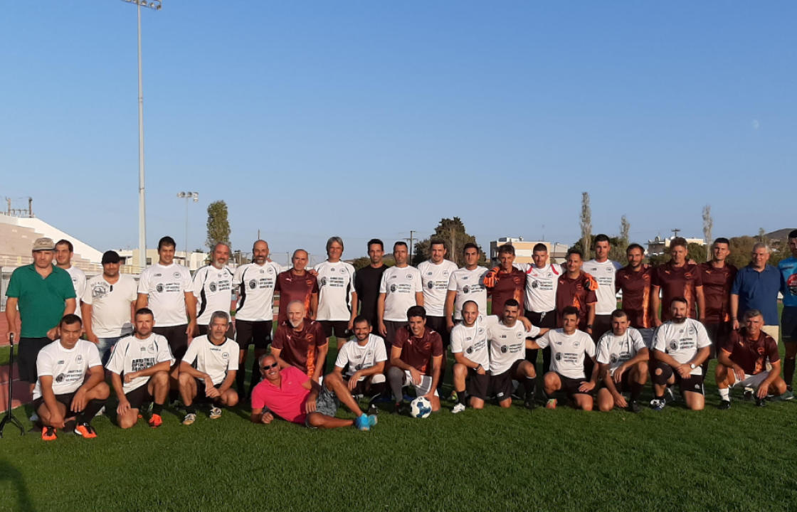 Ο Φιλικός αγώνας των παλαιμάχων ποδοσφαιριστών του ΠΑΟΚ ΚΩ και της ΑΕ ΚΩΣ, για τη στήριξη των πληγέντων της Καρδίτσας