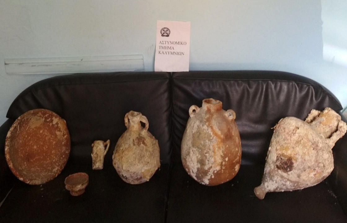 Συνελήφθη ημεδαπή για κατοχή αρχαιοτήτων στην Κάλυμνο