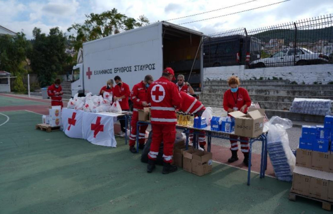 Διανομή ανθρωπιστικής βοήθειας του Ε.Ε.Σ στους σεισμόπληκτους της Σάμου