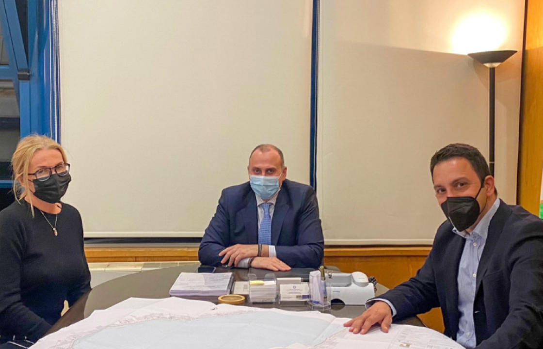 Σύσκεψη του Προέδρου ΤΕΕ Δωδεκανήσου με τον Γ.Γ. Υποδομών για την υλοποίηση τεχνικού έργου στο έργο Καστελλόριζο