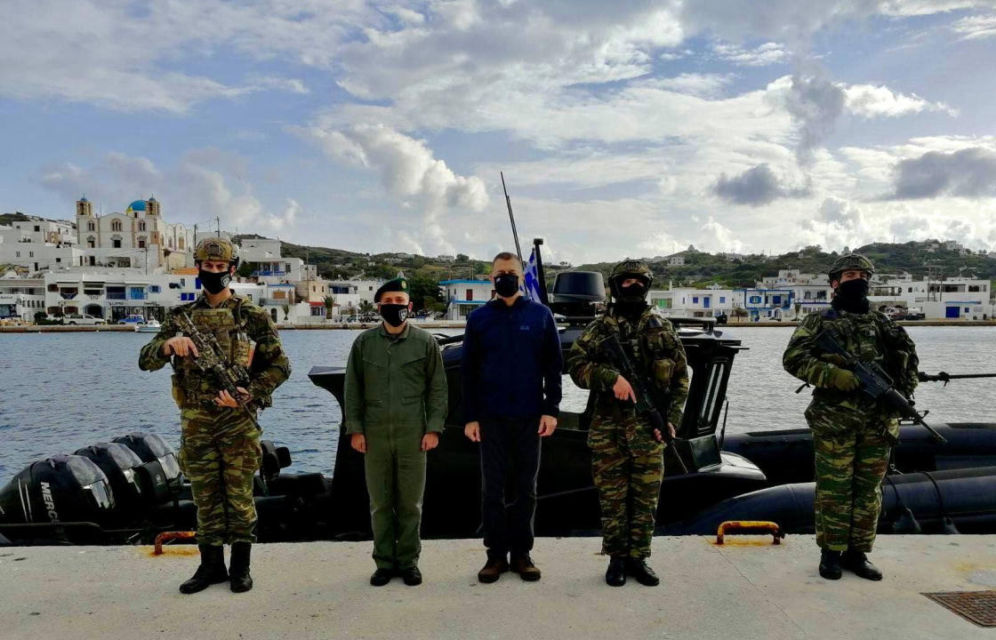 Πρωτοχρονιά στο Φαρμακονήσι για τον ΥΦΕΘΑ Αλκιβιάδη Στεφανή - Η επίσκεψή του σε Κω, Λειψούς και Σάμο. ΦΩΤΟ