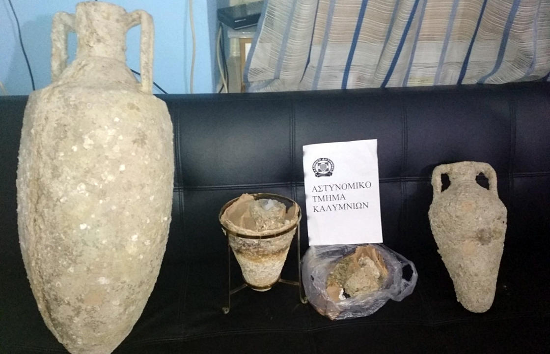 Σύλληψη ημεδαπής για κατοχή αρχαιοτήτων στην Κάλυμνο