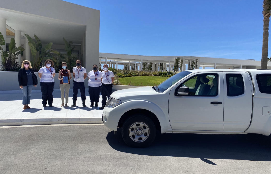 Δωρεά ενός NISSAN NAVARA από την ξενοδοχειακή μονάδα IKOS ARIA προς την ΕΟΔ ΚΩ
