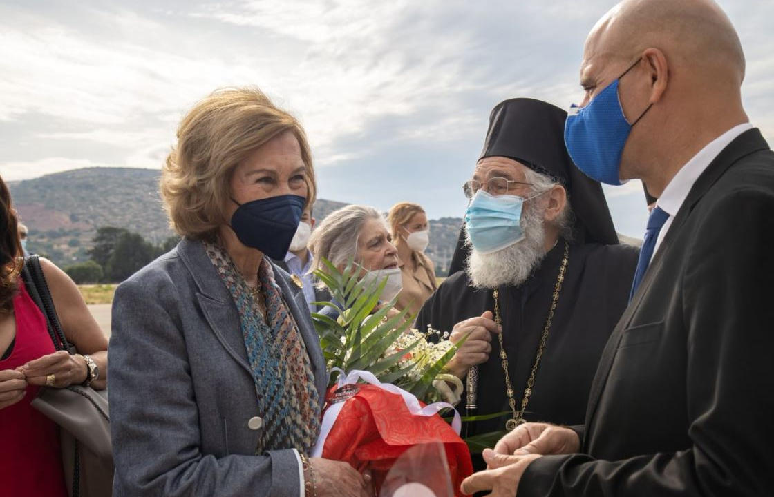 Η επίσκεψη της Βασίλισσας Σοφία της Ισπανίας, στη Λέρο