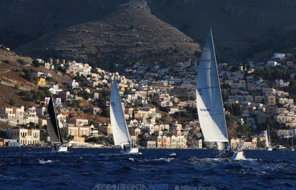 Στην πανέμορφη Σύμη έφτασε η Aegean Regatta 2021