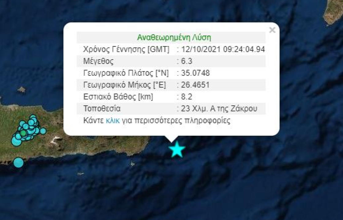 Ισχυρή σεισμική δόνηση έξω από την Κρήτη ταρακούνησε και την Κω