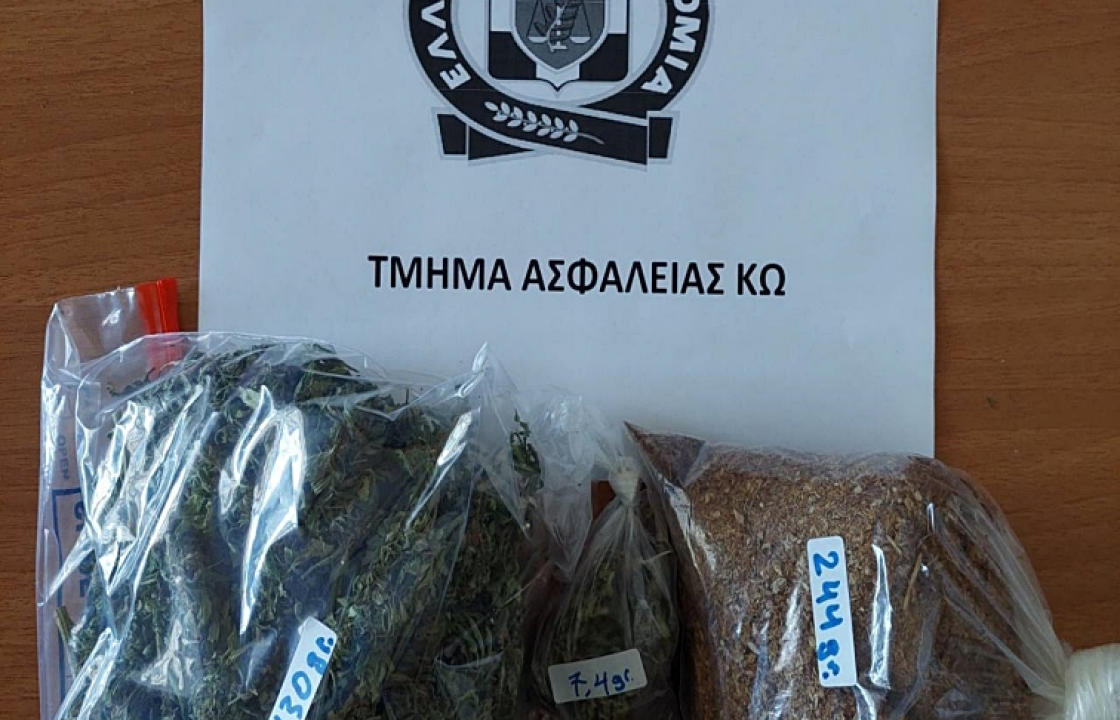 Συνελήφθησαν δύο ημεδαποί για κατοχή ναρκωτικών και λαθραίων καπνικών προϊόντων στην Κω