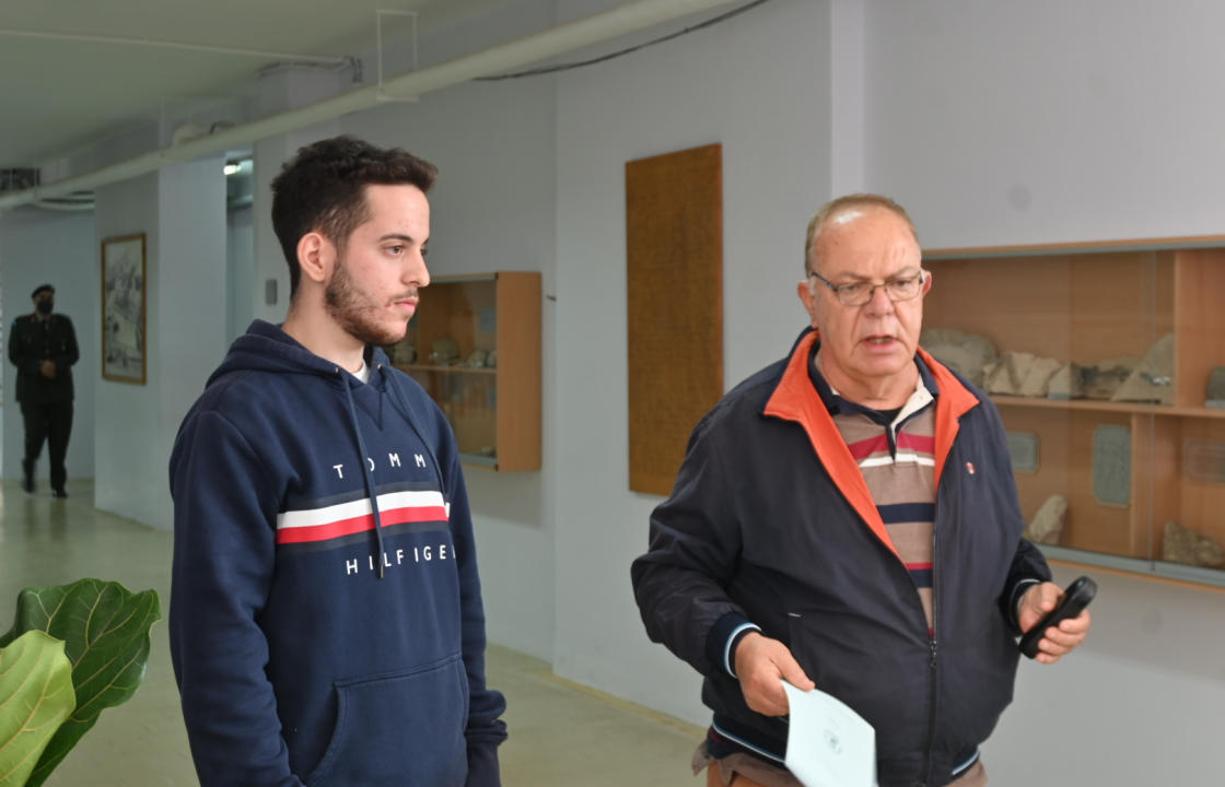 Τα εγκαίνια της μόνιμης έκθεσης απολιθωμάτων και πετρωμάτων της Κω, στις εγκαταστάσεις του 1ου Γυμνασίου