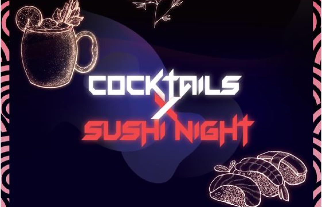 &#039;&#039;Cocktails &amp; Sushi Night&#039;&#039; και αυτή την Παρασκευή 17 Δεκεμβρίου στο Depbar