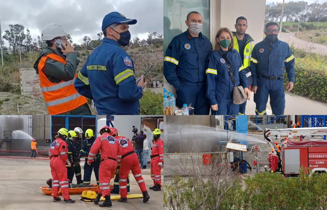 Πραγματοποιήθηκε η άσκηση ετοιμότητας από την Πυροσβεστική Υπηρεσία Κω - Δείτε φωτογραφίες και βίντεο