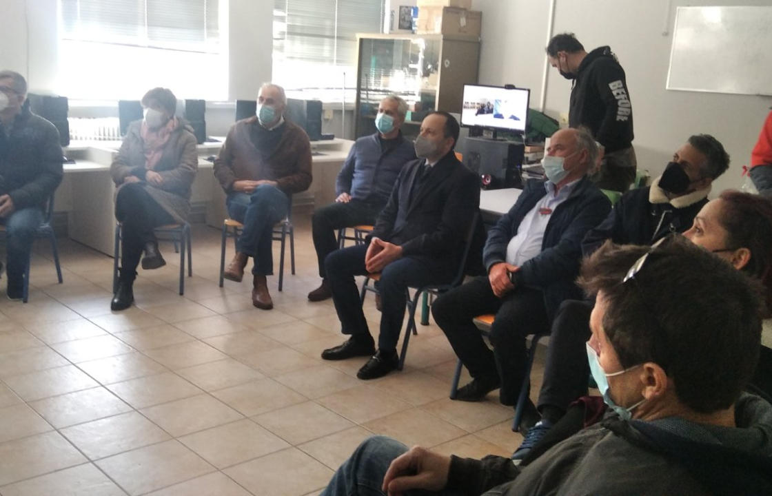 Επίσκεψη του Προέδρου του Επιμελητηρίου Δωδεκανήσου (ΕΒΕΔ) κ. Πάππου Ιωάννη στο 1ο ΕΠΑ.Λ. Κω