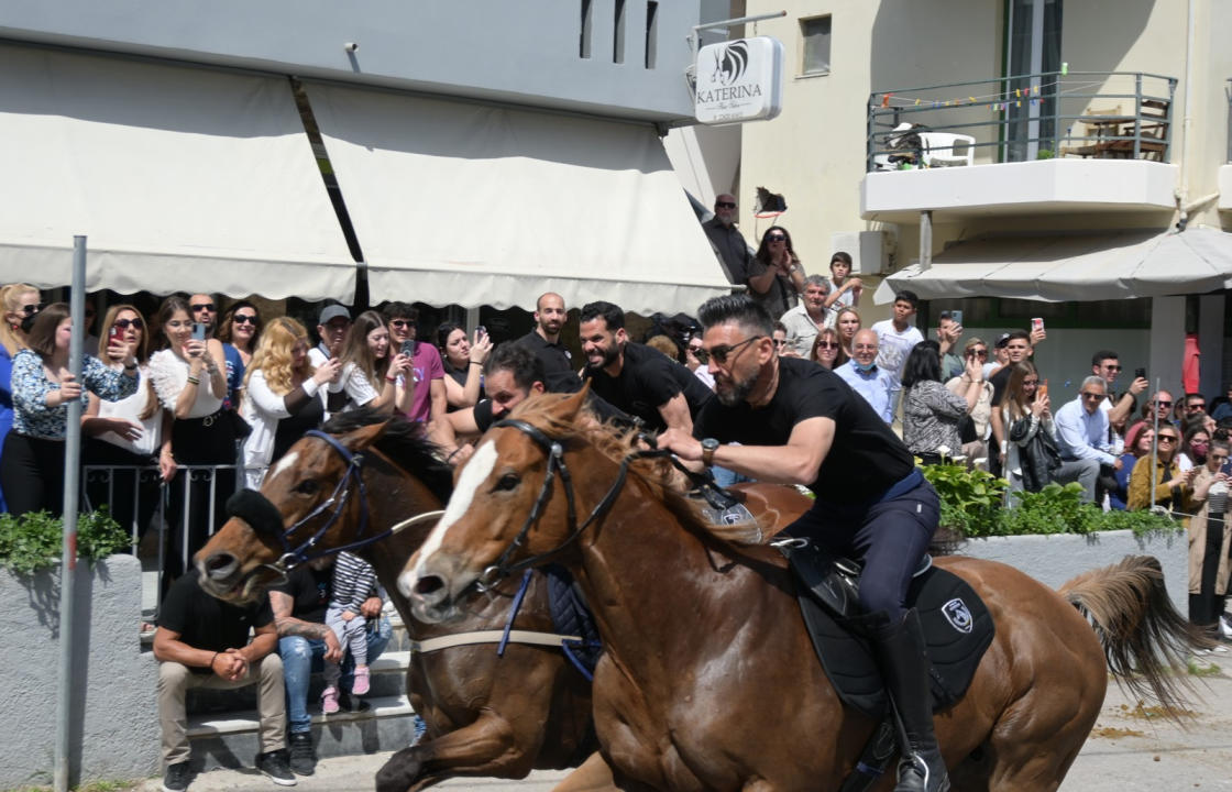 Το έθιμο των ιπποδρομιών στο Πυλί ανήμερα του Αγίου Γεωργίου! Μεγάλη η συμμετοχή του κόσμου