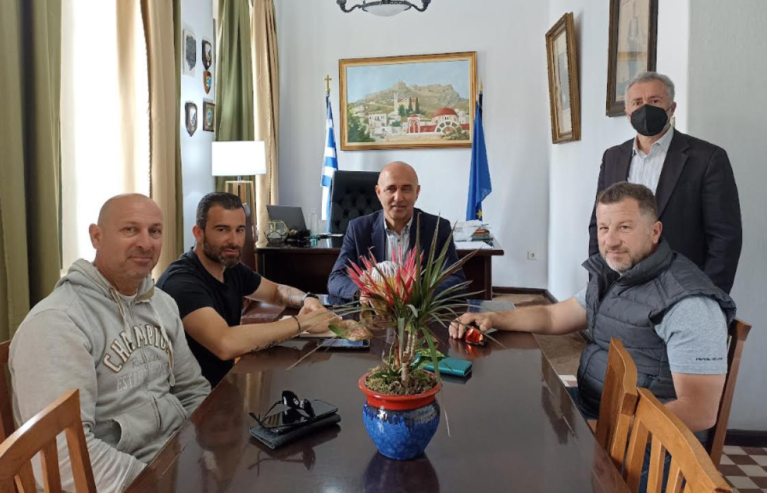 Λέρος: Το Γραφείο Δημάρχου επισκέφθηκε ο Πρόεδρος του Ποδηλατικού Ομίλου Κω