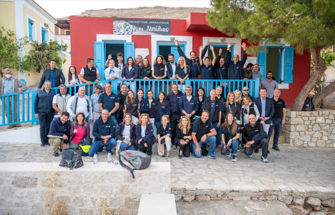 Τα εγκαίνια του πρότυπου χώρου δημιουργικής απασχόλησης παιδιών «Οι Μπίλιες», στην Χάλκη
