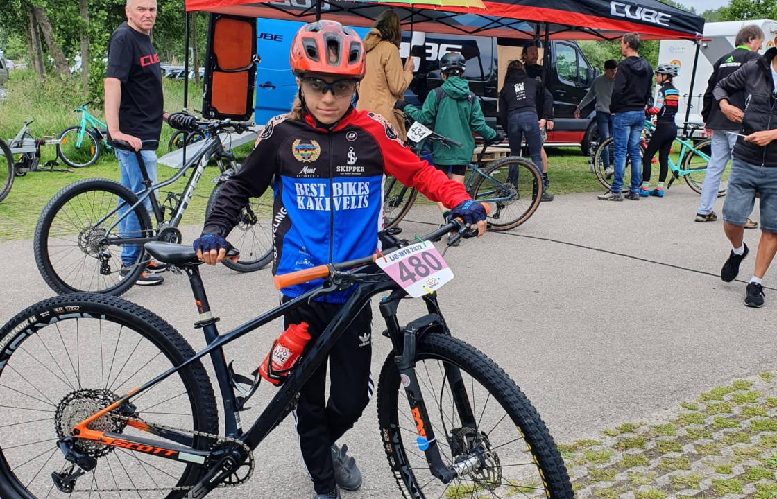 Η πρωταθλήτρια Δωδεκανήσου στην ορεινή ποδηλασία Ντρίτση Χριστίνα, του Ποδηλατικού Ομίλου Κω, στο MOUNTAIN BIKE PARKOUR στην Ολλανδία