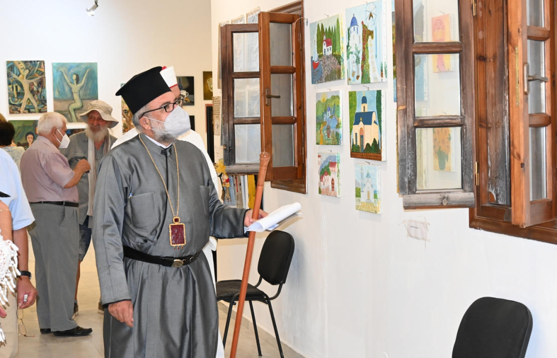 Τα εγκαίνια της 6ης Έκθεσης Ζωγραφικής Κώων Ερασιτεχνών Ζωγράφων στο Ιστορικό Λαογραφικό Μουσείο-Χάνι