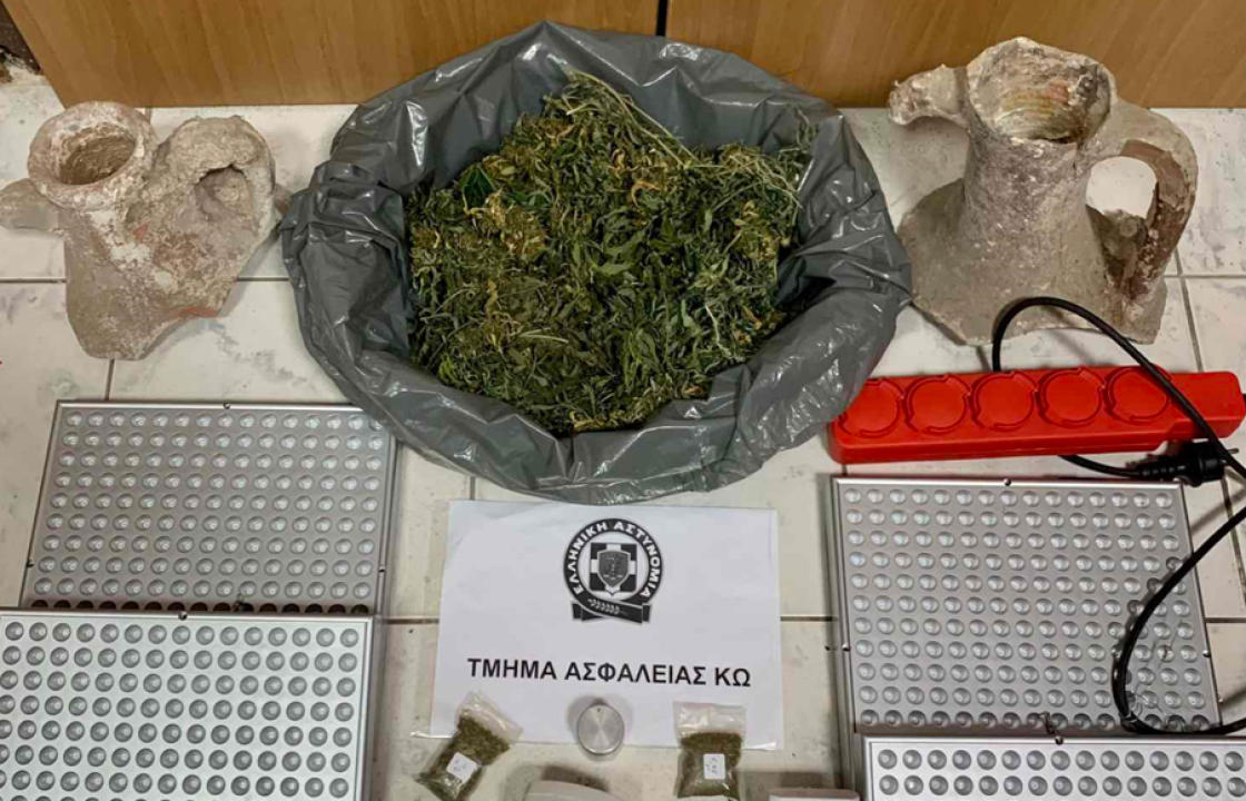 Συνελήφθη ημεδαπός για κατοχή-καλλιέργεια ναρκωτικών και κατοχή αρχαιοτήτων στην Κω