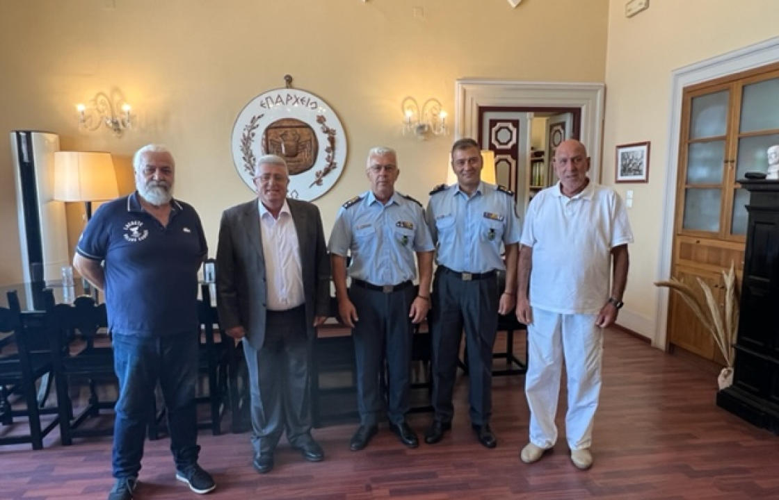 Η επίσκεψη του Δ/ντή της Γενικής Περιφερειακής Αστυνομικής Δ/νσης Νοτίου Αιγαίου, στον Έπαρχο Κω - Νισύρου