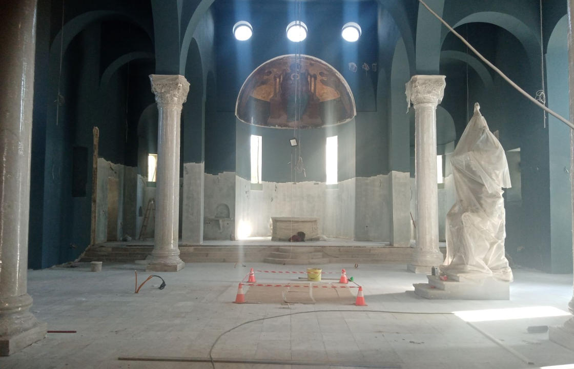 Στο τελικό στάδιο οι εργασίες επισκευής και αποκατάστασης του Ιερού Ναού  Αγίου Νικολάου Κω
