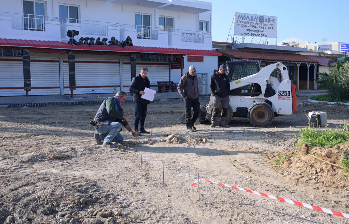 Σε εξέλιξη οι εργασίες για την ανάπλαση της πλατείας στο Τιγκάκι - Οι δηλώσεις του Δημάρχου Κω για τις εργασίες στην περιοχή