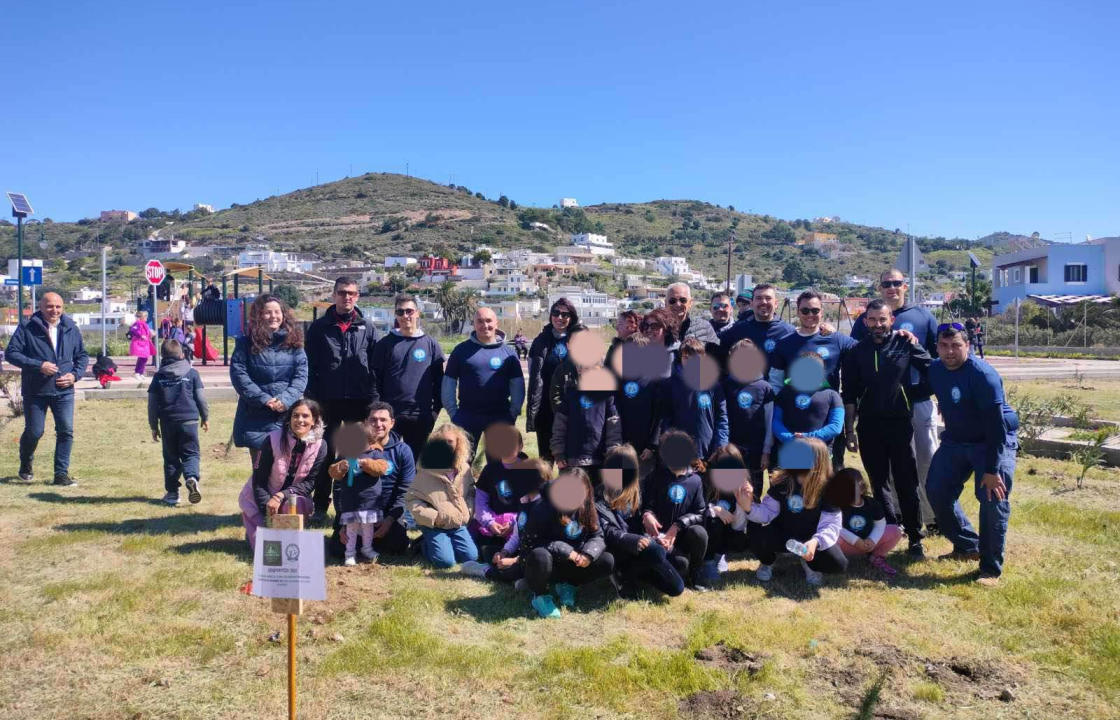 Η ακαδημία Leros bike &amp; fun academy διοργάνωσε δενδροφύτευση, σε συνεργασία με την Ένωση Αστυνομικών Β&#039; Δωδεκανήσου