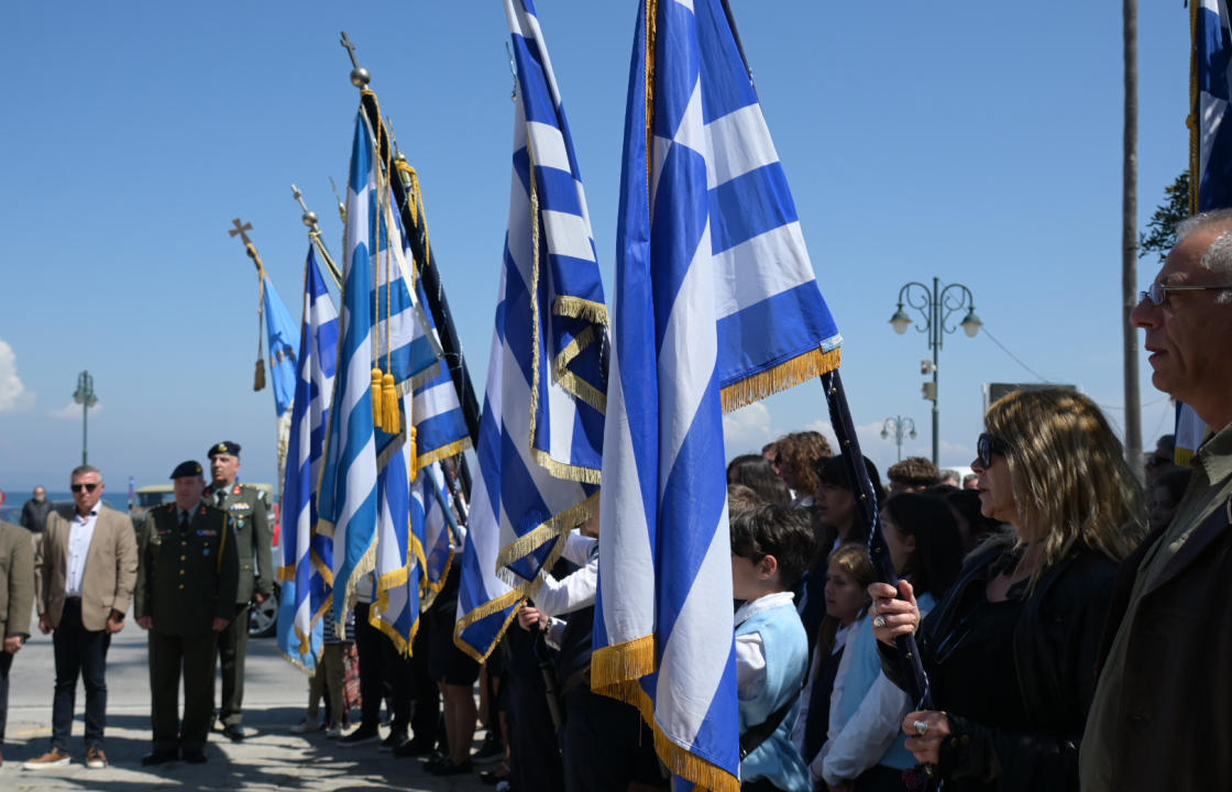Η κατάθεση στεφάνων στην πόλη της Κω, για την Εθνική Επέτειο της 25ης Μαρτίου 1821