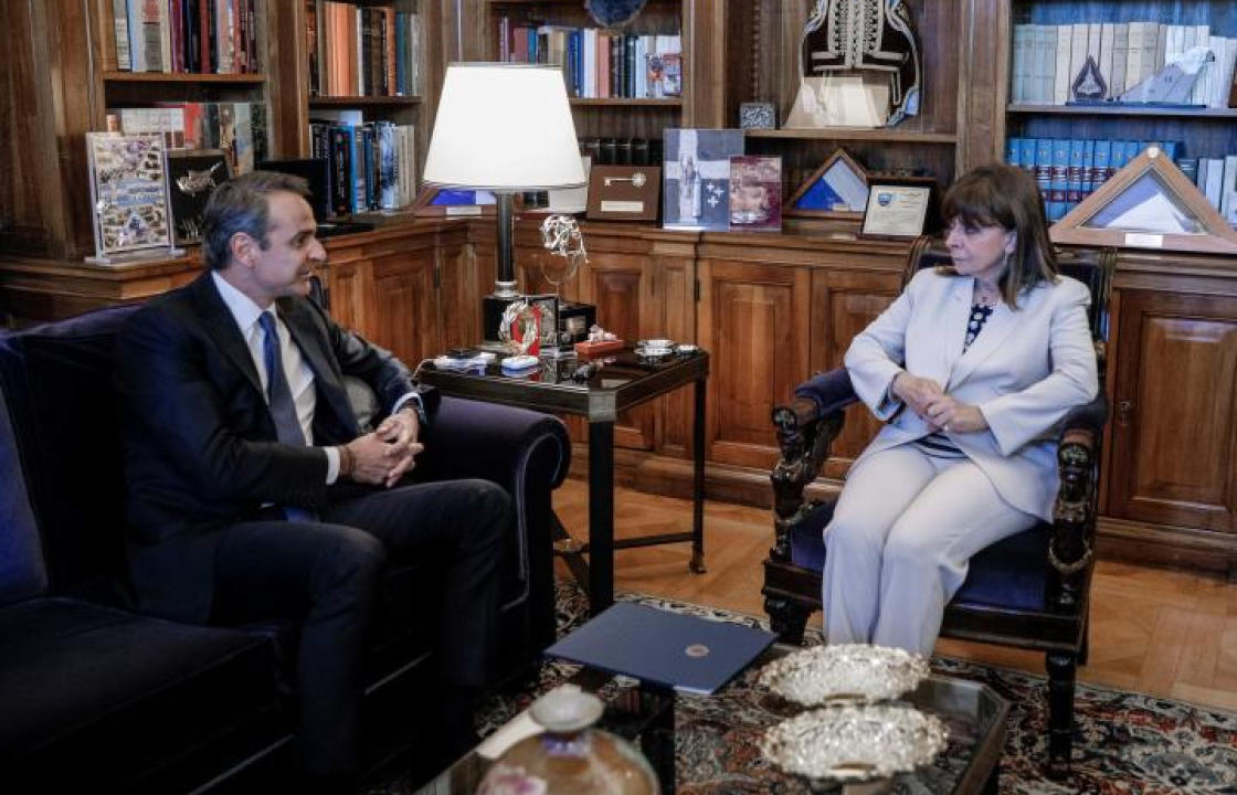 Ο Κυριάκος Μητσοτάκης ζήτησε από την Πρόεδρο της Δημοκρατίας τη διάλυση της Βουλής και την προκήρυξη εκλογών - Το μήνυμα του Κυριάκου Μητσοτάκη