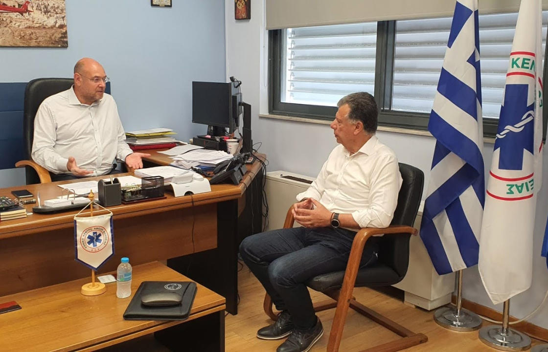 Επίσκεψη του Δημάρχου Κω στον Πρόεδρο του ΕΚΑΒ, στην Αθήνα