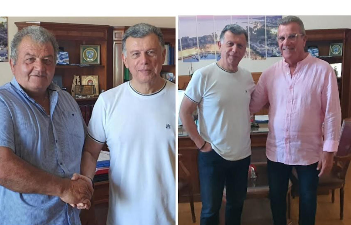Με τον Θεοδόση Νικηταρά ο Νίκος Πατάκος και ο Μανώλης Καματερός