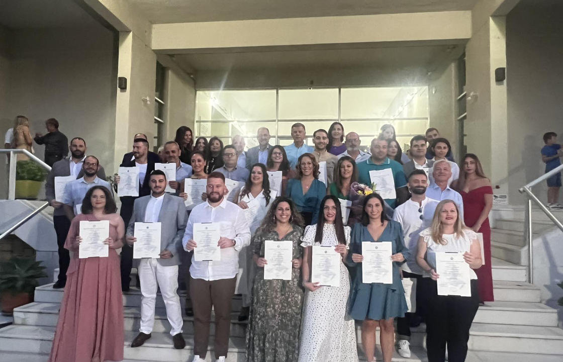 Η ορκωμοσία των πρώτων 34 αποφοίτων του Διατμηματικού Προγράμματος Μεταπτυχιακών Σπουδών που πραγματοποιήθηκε στην Κω