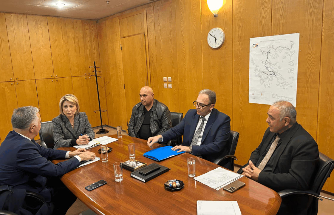 Συνάντηση εργασίας του Βασίλη Α. Υψηλάντη με την αρμόδια για τις μεταφορές υφυπουργό Χριστίνα Αλεξοπούλου