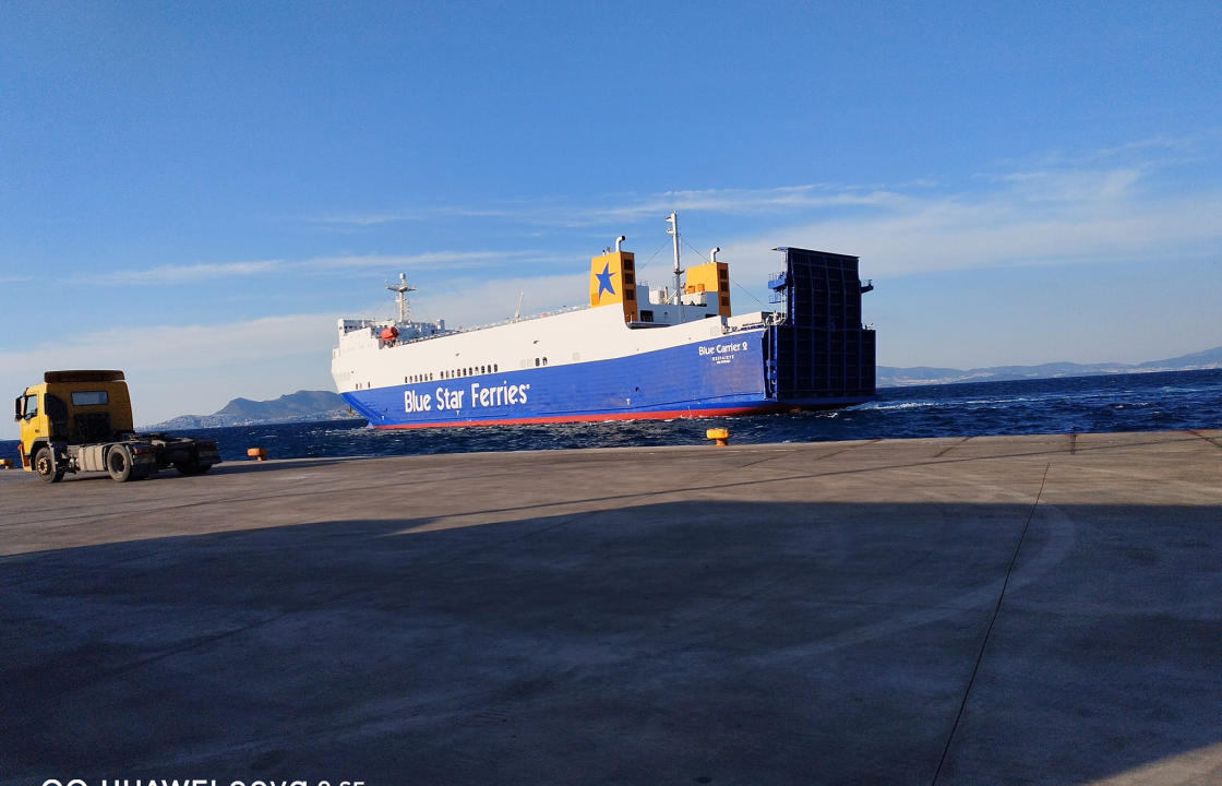 Το πρώτο του εμπορικό δρομολόγιο πραγματοποιεί σήμερα το “Blue Carrier 2” - Η άφιξή του στο νησί της Κω