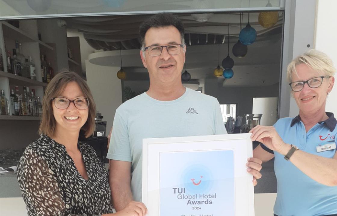 Βραβείο από την TUI για το Frosini Hotel Luxury Rooms 4*