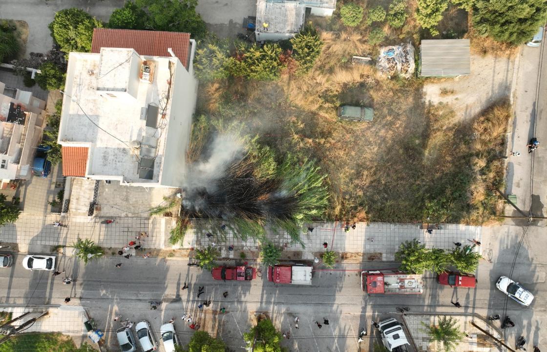 Φωτιά σε καλαμιές κοντά στο κλειστό γυμναστήριο Κω