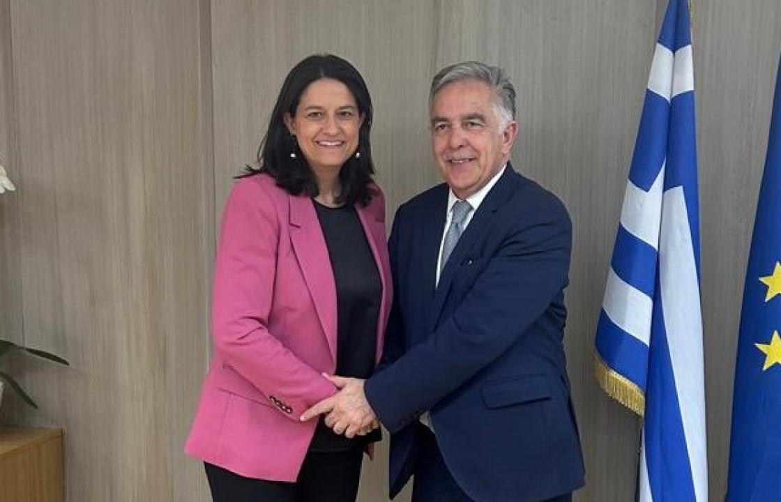 Συνάντηση του Βασίλη Α. Υψηλάντη με την Υπουργό Εργασίας Νίκη Κεραμέως