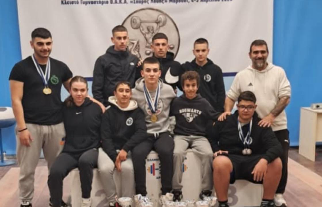 Πρωταθλητής Ελλάδος στην άρση βαρών στις κατηγορίες Εφήβων (U20) &amp; Παίδων(U17) ο Π.Α.Σ. ΑΝΤΑΓΟΡΑΣ