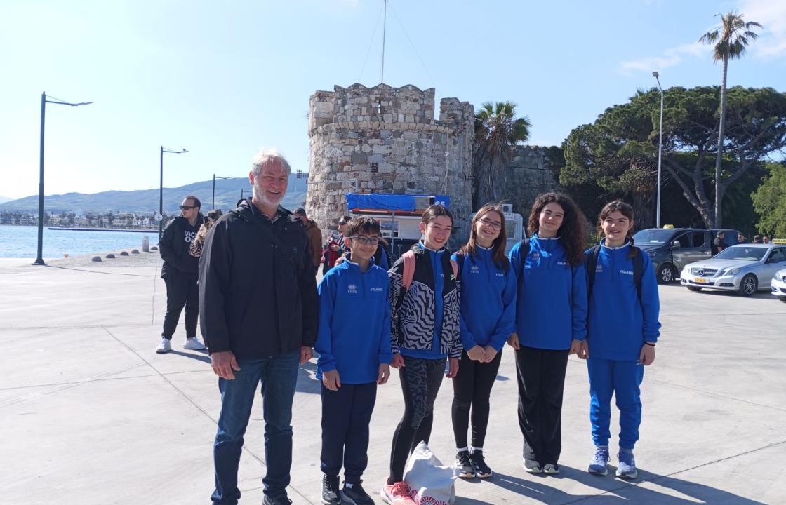 Με 6 αθλητές συμμετείχε ο  ΕΥΔΑΜΟΣ ΚΩ στους αγώνες τριάθλου (60 μέτρα τρέξιμο- βορτεξ- σφαίρα) κατηγορίας Κ14 στην Πάτμο