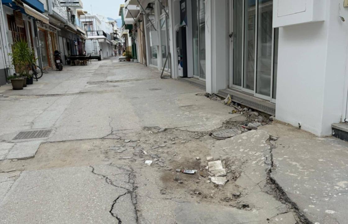 Αγανάκτηση από κατοίκους και επαγγελματίες στην Καρδάμαινα - Σε στασιμότητα η ανάπλαση του κεντρικού δρόμου της 25ης Μαρτίου στην Καρδάμαινα